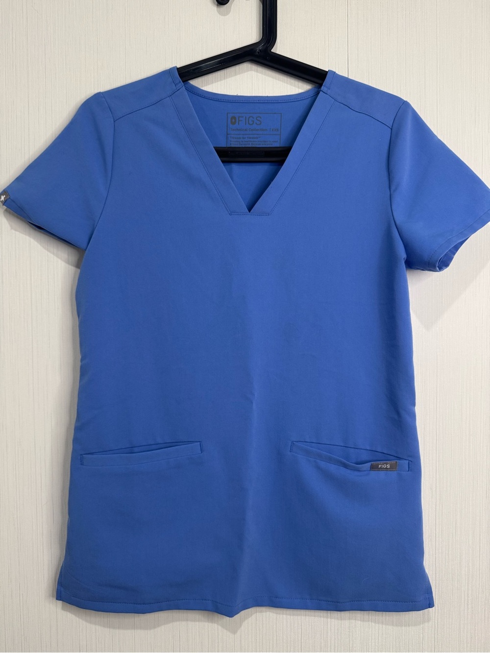 FIGS Casma Scrub Top. XXS. Blue. Nearly New!